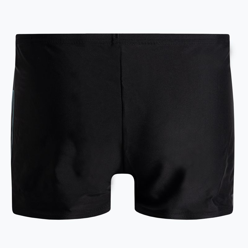 Bokserki pływackie dziecięce Speedo Boom Logo Placement Aquashort black/light adriatic 2