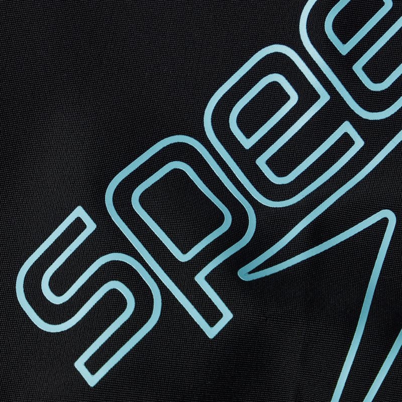 Bokserki pływackie dziecięce Speedo Boom Logo Placement Aquashort black/light adriatic 8