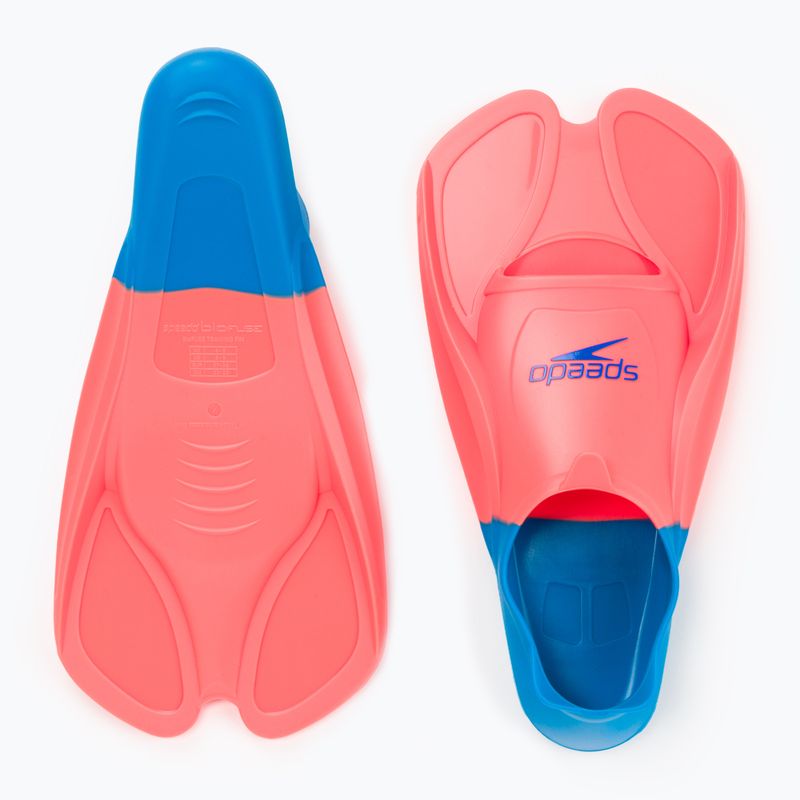 Płetwy do pływania Speedo Biofuse Training fluro tangerine/pool blue/blue flame 4