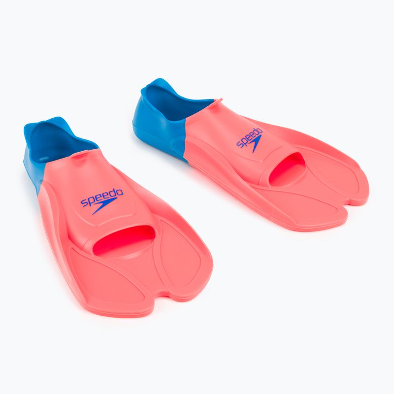 Płetwy do pływania Speedo Training Fin fluro tangerine/pool blue/blue flame