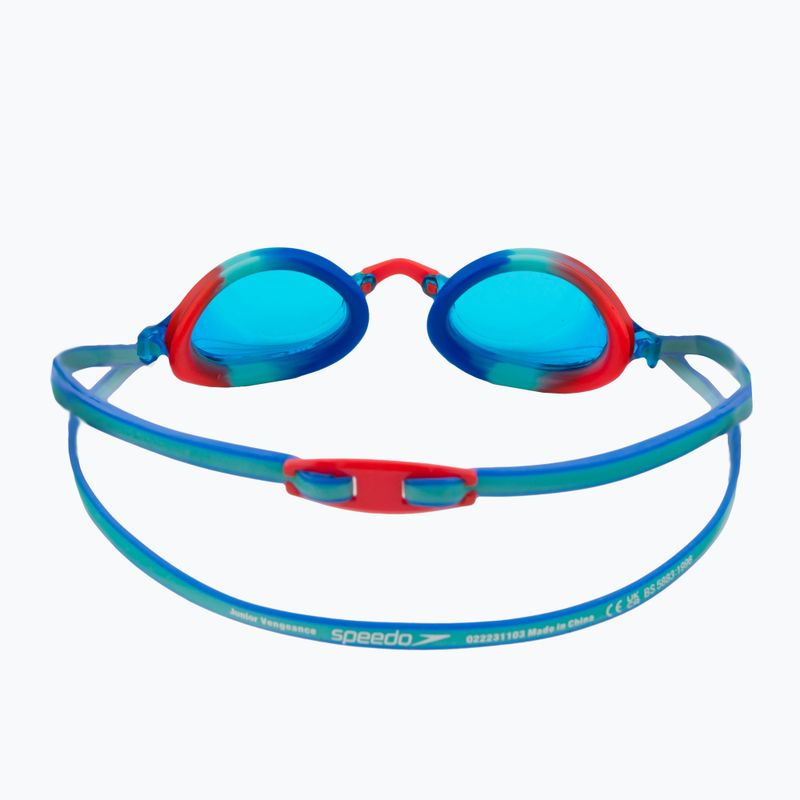 Okulary do pływania dziecięce Speedo Vengeance tile/beautiful blue/lava red/blue 4