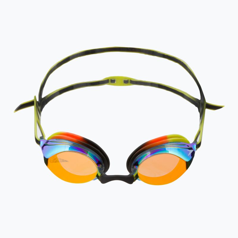 Okulary do pływania dziecięce Speedo Vengeance Mirror black/atomic lime/salso/orange gold 2