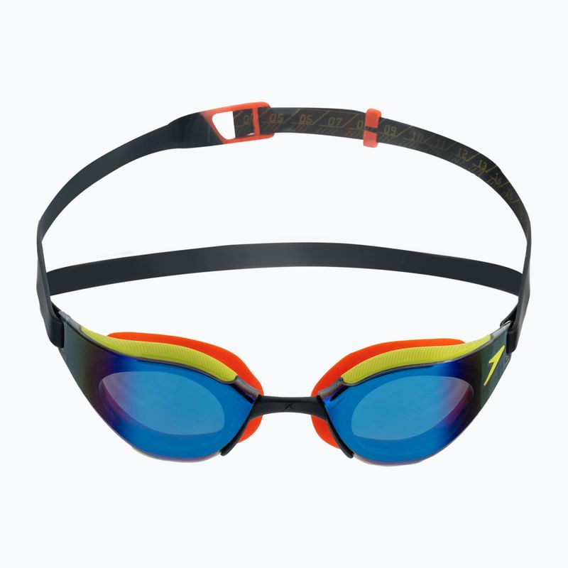 Okulary do pływania dziecięce Speedo Fastskin Hyper Elite Mirror black/salso/atomic lime/sapphire 2