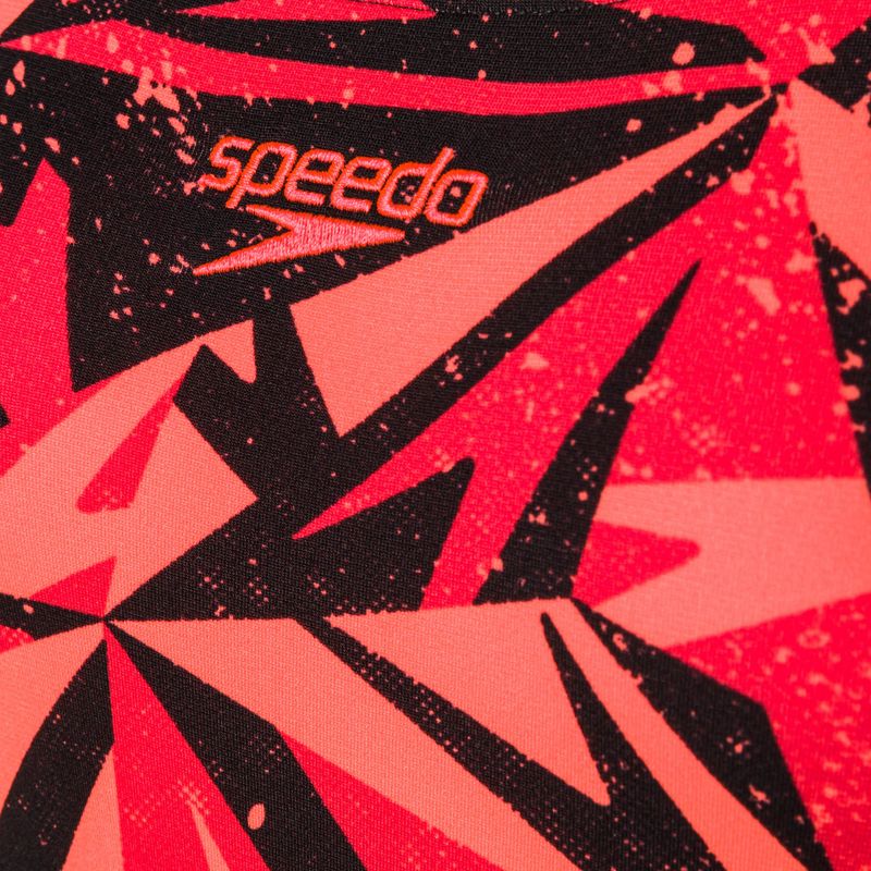 Strój pływacki jednoczęściowy damski Speedo Hyperboom Placement Muscleback hyper black/lava red 9