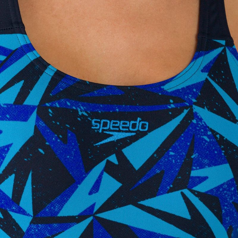 Strój pływacki jednoczęściowy damski Speedo Hyperboom Placement Muscleback hyper true navy/blueflame 4