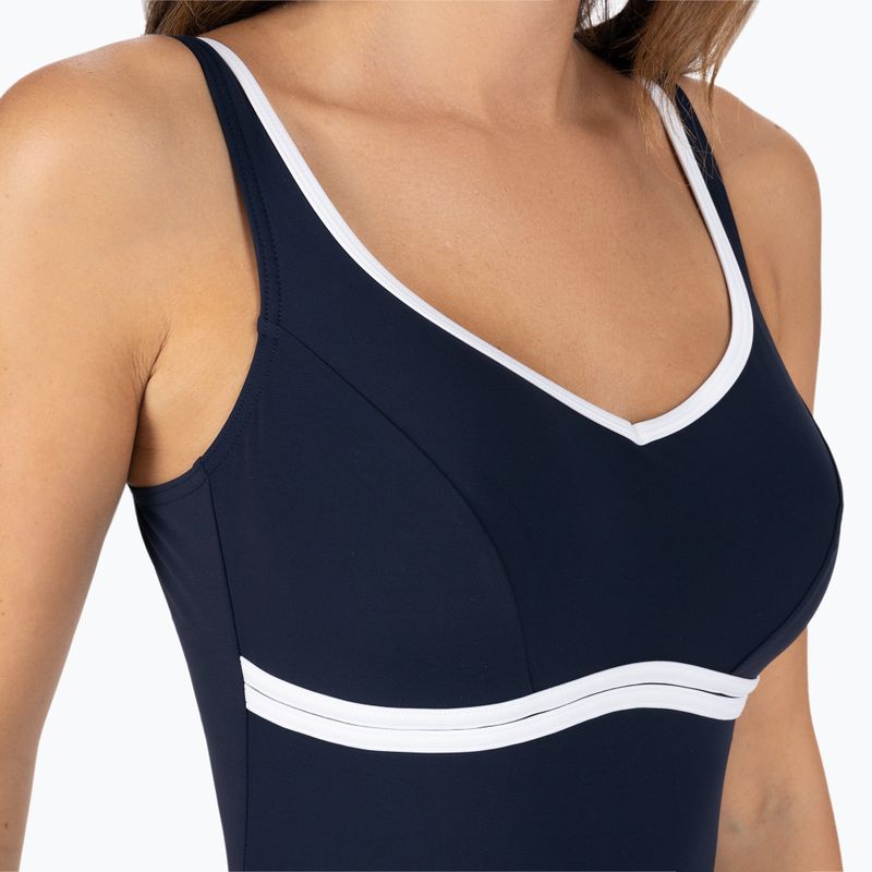Strój pływacki jednoczęściowy damski Speedo ContourLuxe Solid Shaping true navy/white/white 4