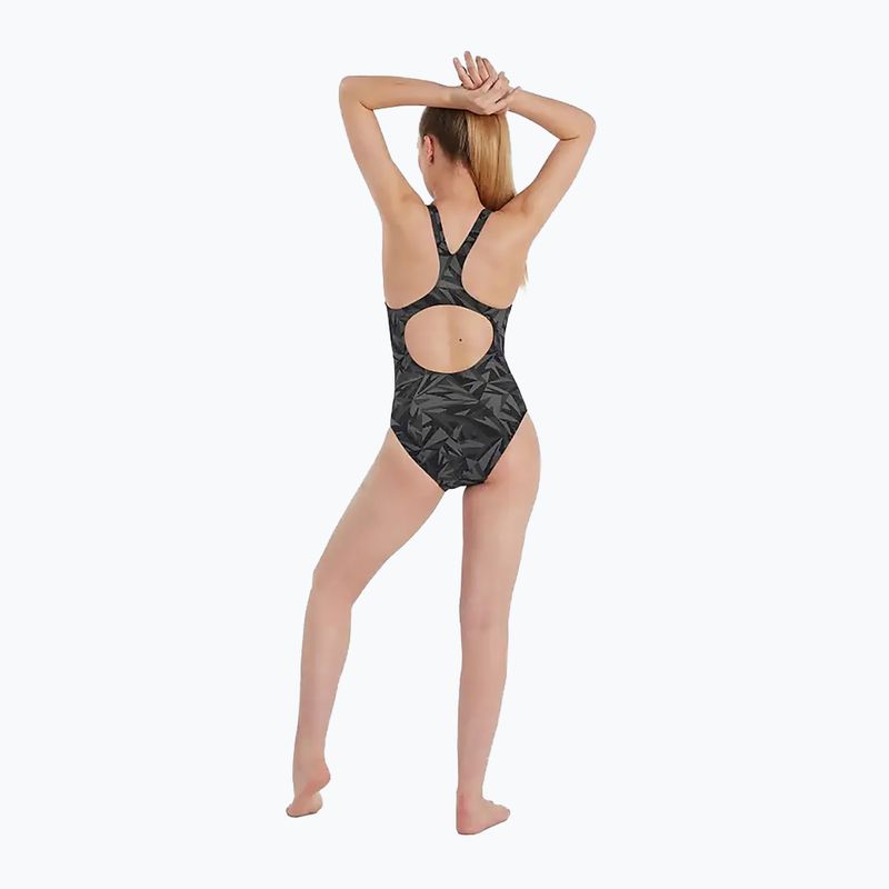 Strój pływacki jednoczęściowy damski Speedo HyperBoom Medalist black/grey 5