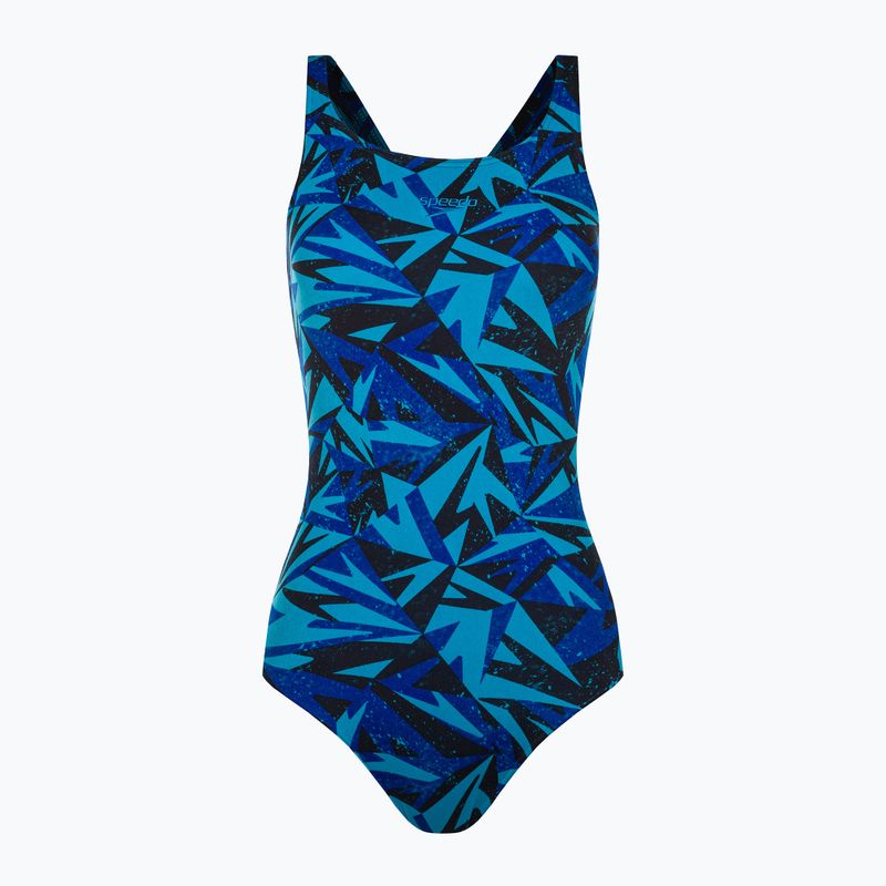 Strój pływacki jednoczęściowy damski Speedo HyperBoom Medalist hyper true navy/blueflame/pool