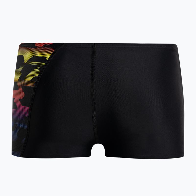 Bokserki pływackie dziecięce Speedo Digital Panel Aquashort bitmpblk/empireyel/bluflm/diva 2