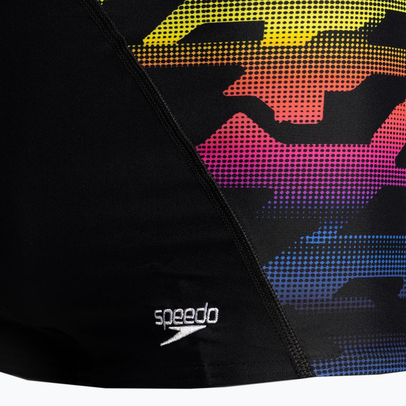 Bokserki pływackie dziecięce Speedo Digital Panel Aquashort bitmpblk/empireyel/bluflm/diva 3