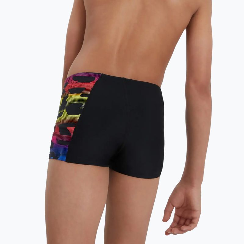 Bokserki pływackie dziecięce Speedo Digital Panel Aquashort bitmpblk/empireyel/bluflm/diva 7