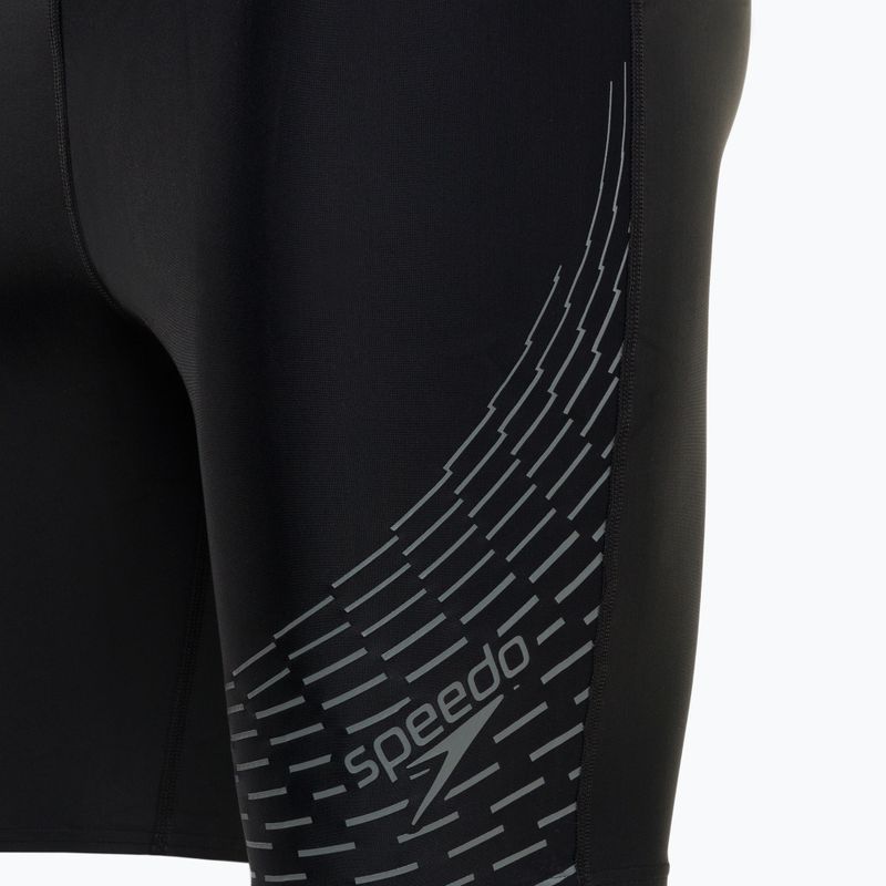 Jammery pływackie dziecięce Speedo Medley Logo Jammer black/ardesia 3