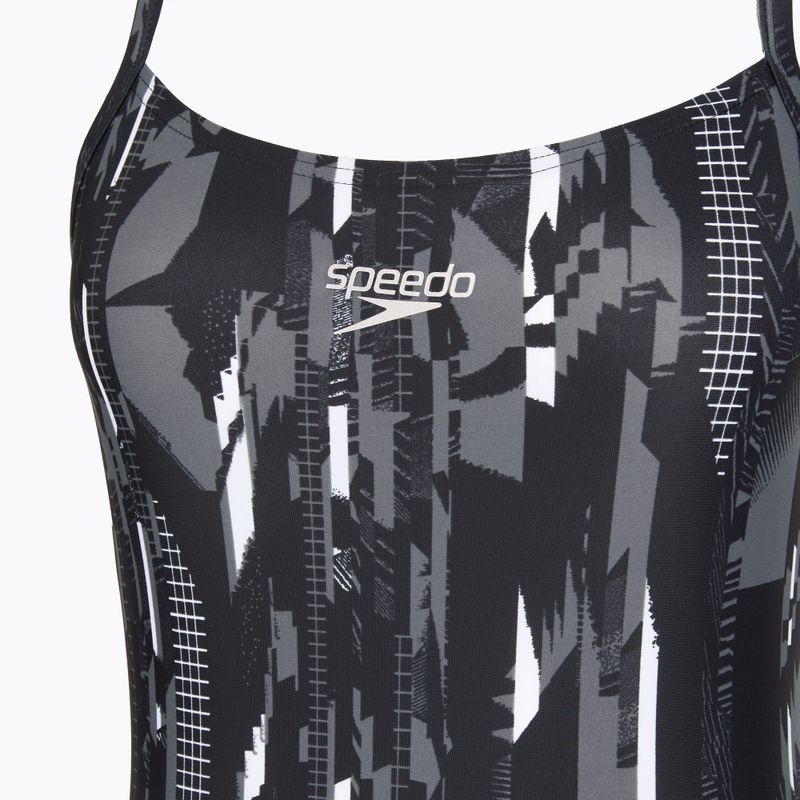 Strój pływacki jednoczęściowy damski Speedo Allover Rippleback black 3