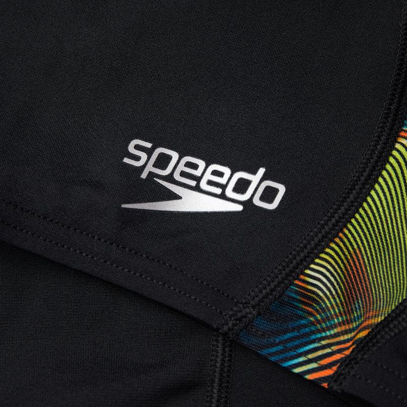 Jammery pływackie męskie Speedo Allover Digital V-Cut Jammer blk/atomlime/salso/lt adriatic 4
