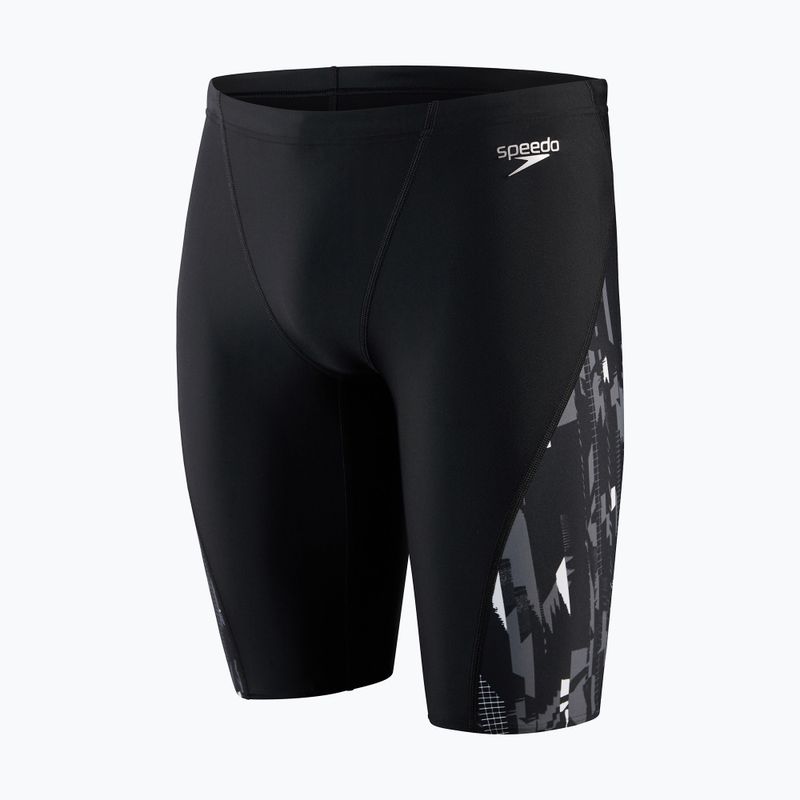 Jammery pływackie męskie Speedo V-Cut Panel Jammer black/usa charcoal