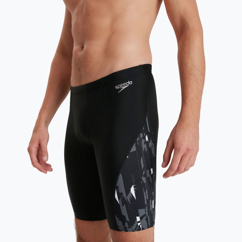 Jammery pływackie męskie Speedo V-Cut Panel Jammer black/usa charcoal 2