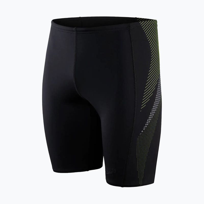 Jammery pływackie męskie Speedo Tech Panel Jammer black/atomic lime/usa charcoal 5