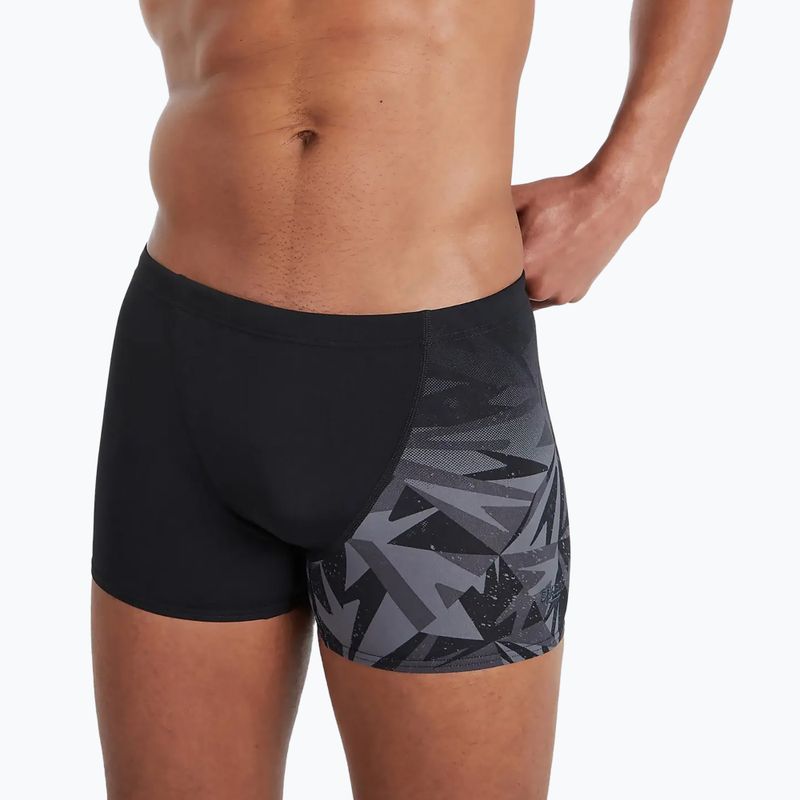 Bokserki pływackie męskie Speedo HyperBoom V-Cut Aquashort black/siren red 5