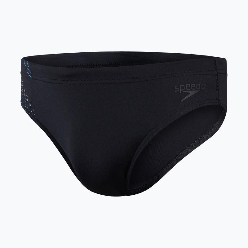 Slipy pływackie męskie Speedo Tech Panel 7 cm Brief black/pool/usa charcoal 4