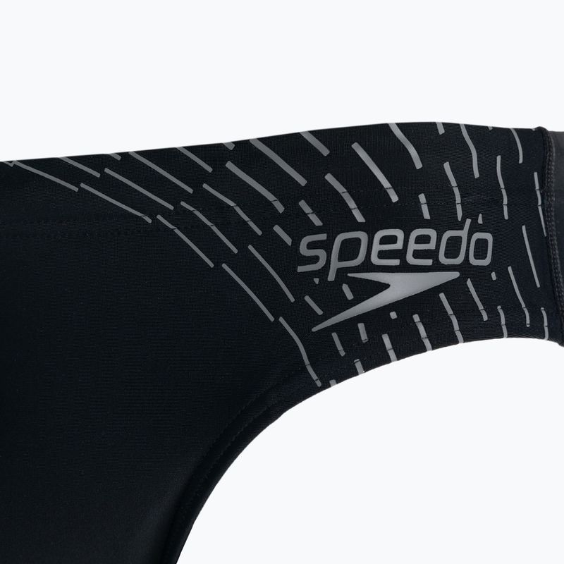 Slipy pływackie męskie Speedo Medley Logo 7 cm Brief medley black/ardesia 3