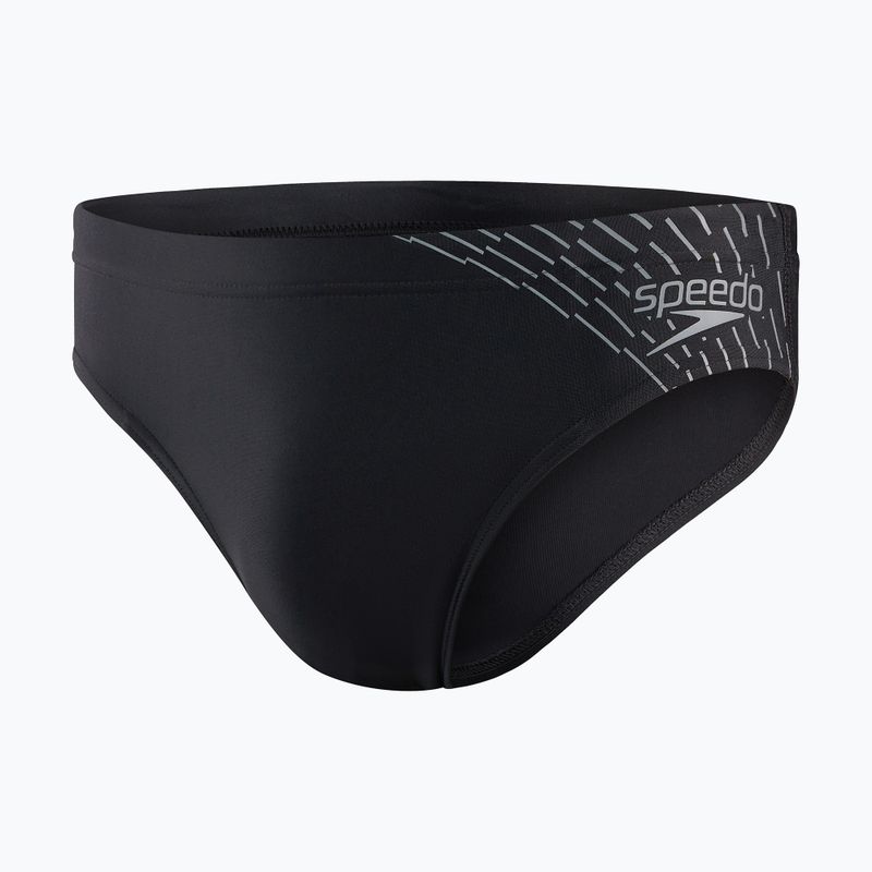 Slipy pływackie męskie Speedo Medley Logo 7 cm Brief medley black/ardesia 4