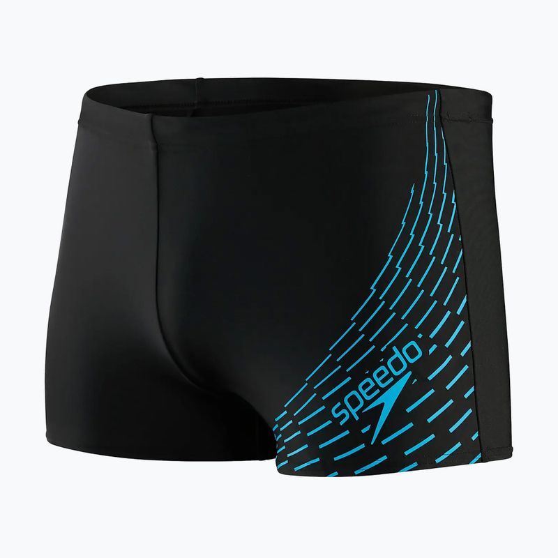 Bokserki pływackie męskie Speedo Medley Logo Aquashort black/pool 4