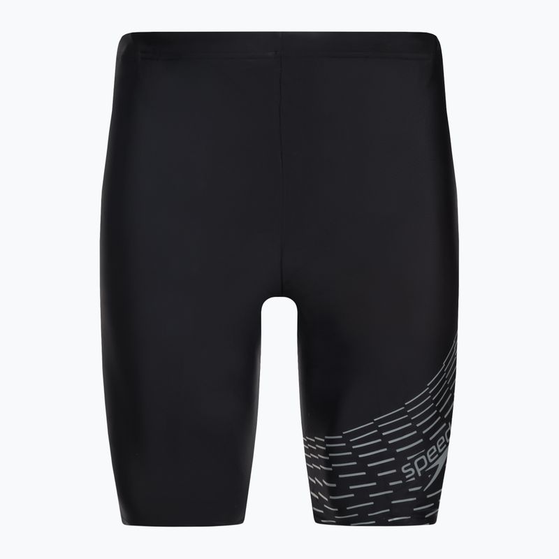 Jammery pływackie męskie Speedo Medley Logo Jammer black/ardesia