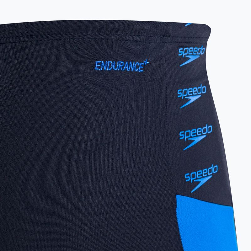 Bokserki pływackie męskie Speedo Boom Logo Splice Aquashort true navy/bondi blue 3