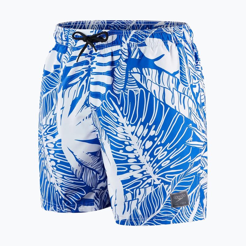Szorty kąpielowe męskie Speedo Print Leisure 16" blue flame/white