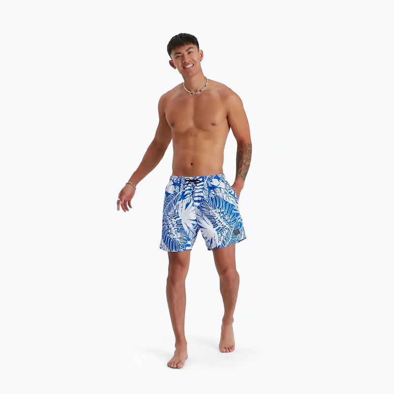 Szorty kąpielowe męskie Speedo Print Leisure 16" blue flame/white 2