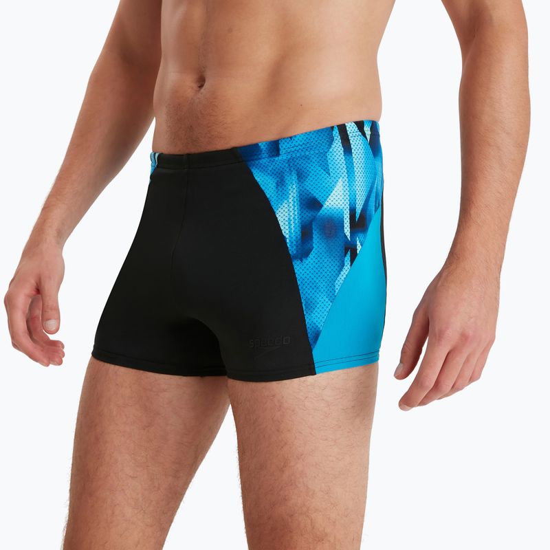 Bokserki pływackie męskie Speedo ECO Endurance+ Splice Aquashort black/pool/blue flame 6