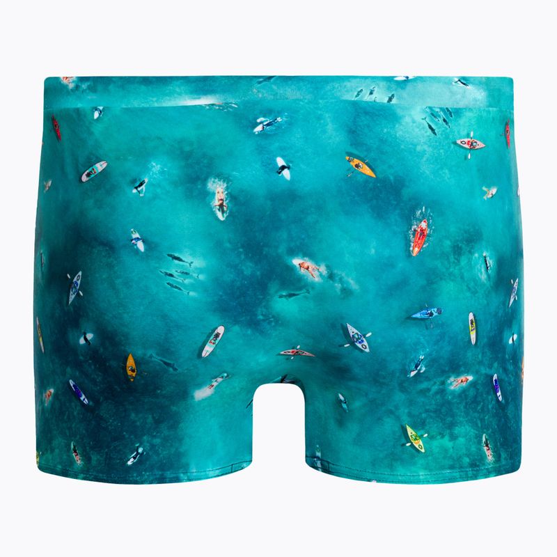 Bokserki pływackie męskie Speedo Escape Aquashort surf artic teal/tile/black 2