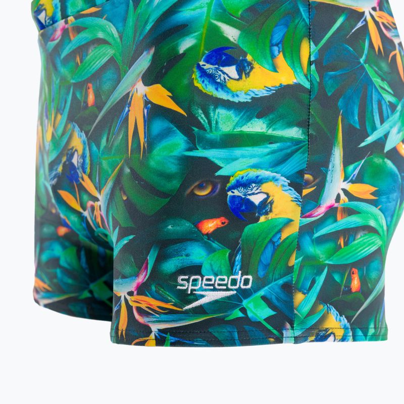 Bokserki pływackie męskie Speedo Escape Aquashort jungle black/dark petrol 3