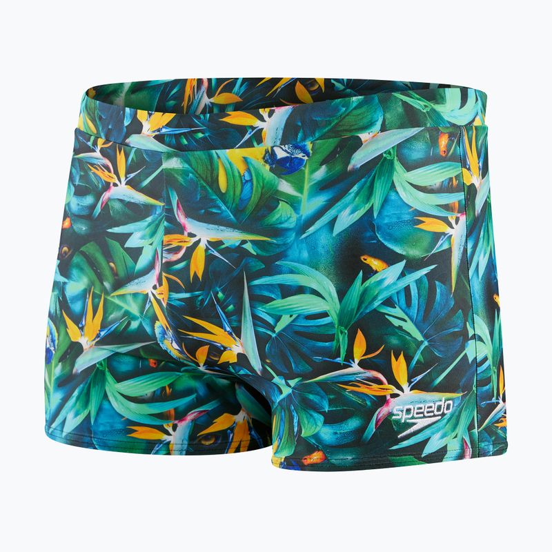 Bokserki pływackie męskie Speedo Escape Aquashort jungle black/dark petrol 4