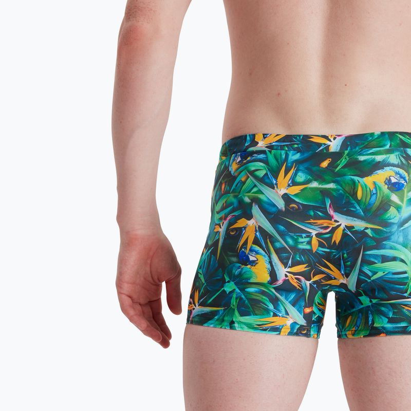 Bokserki pływackie męskie Speedo Escape Aquashort jungle black/dark petrol 6
