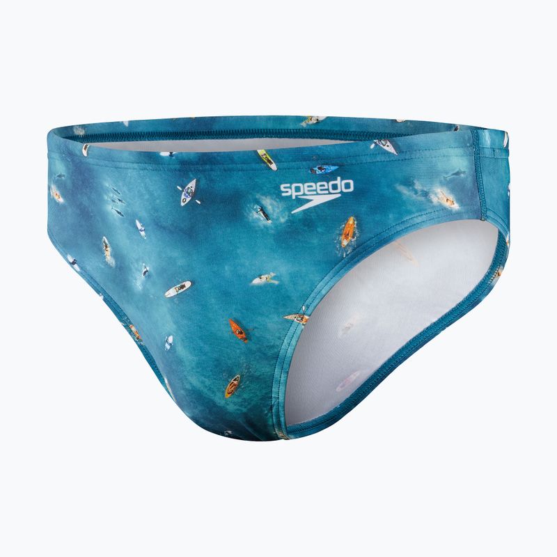 Slipy pływackie męskie Speedo Escape 5 cm Brief surf artic teal/tile/black 4