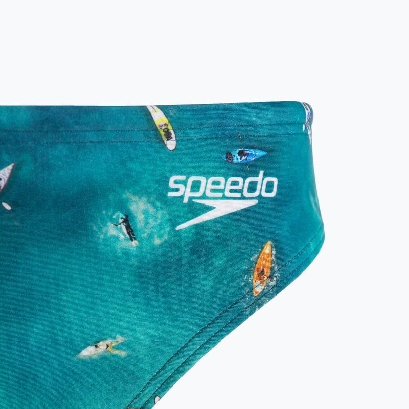 Slipy pływackie męskie Speedo Escape 5 cm Brief surf artic teal/tile/black 3