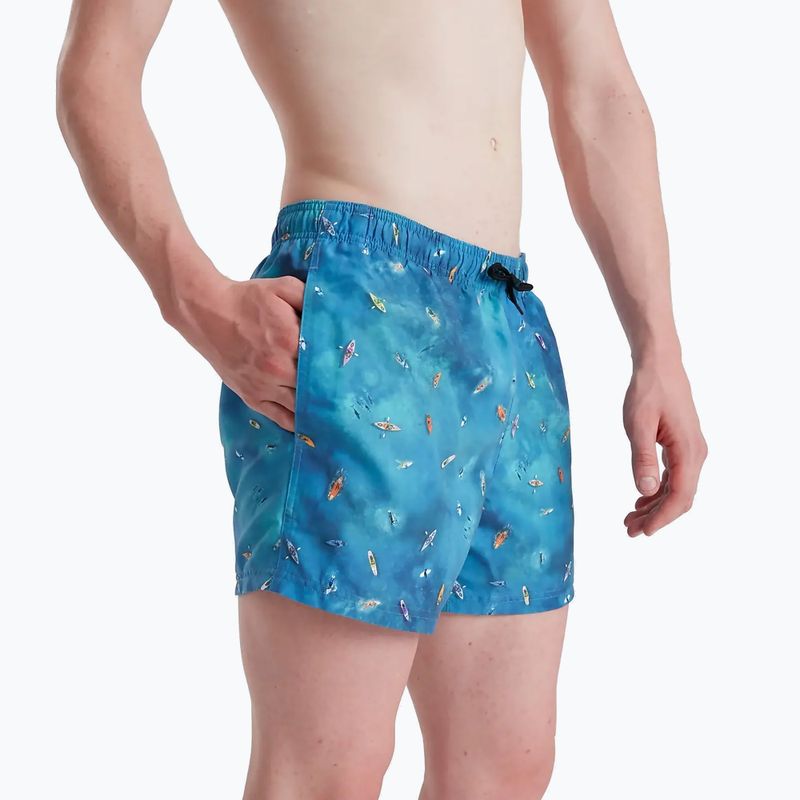 Szorty kąpielowe męskie Speedo Digital Printed Leisure 14" surf artic teal/tile/black 2