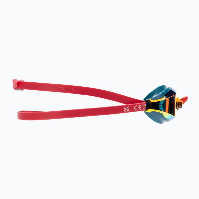 Okulary do pływania Speedo Fastskin Speedsocket 2 Mirror phoenix red/nordic teal/fire gold 3