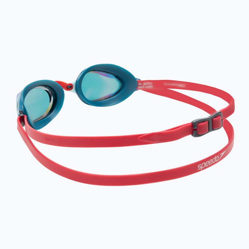 Okulary do pływania Speedo Fastskin Speedsocket 2 Mirror phoenix red/nordic teal/fire gold 4