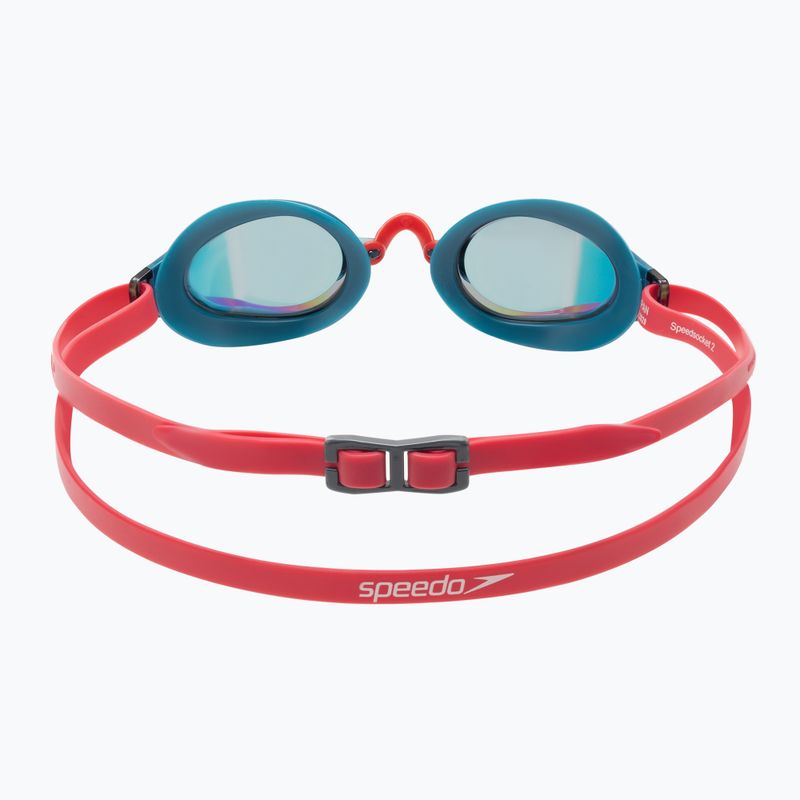 Okulary do pływania Speedo Fastskin Speedsocket 2 Mirror phoenix red/nordic teal/fire gold 5