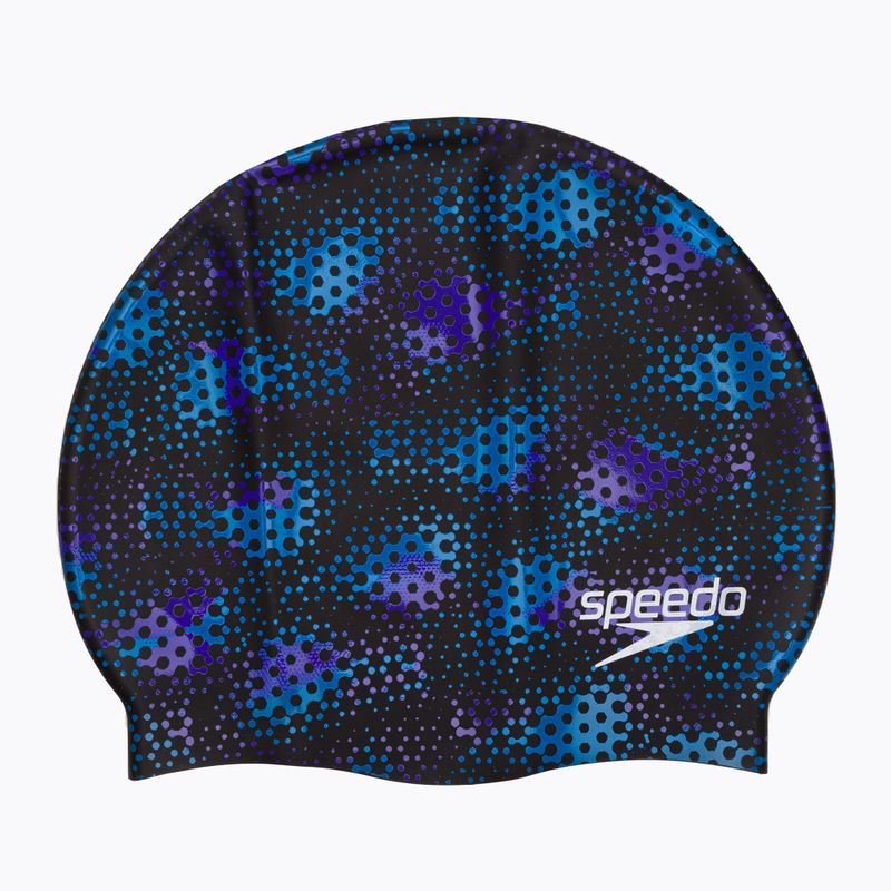 Czepek pływacki dziecięcy Speedo Logo Placement black/white/violet