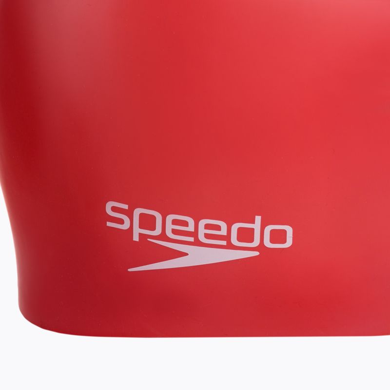 Czepek pływacki Speedo Plain Moulded Silicone phoenix red 3