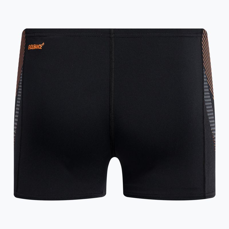 Bokserki pływackie męskie Speedo Tech Panel Aquashort black/papaya punch/usa charcoal 2