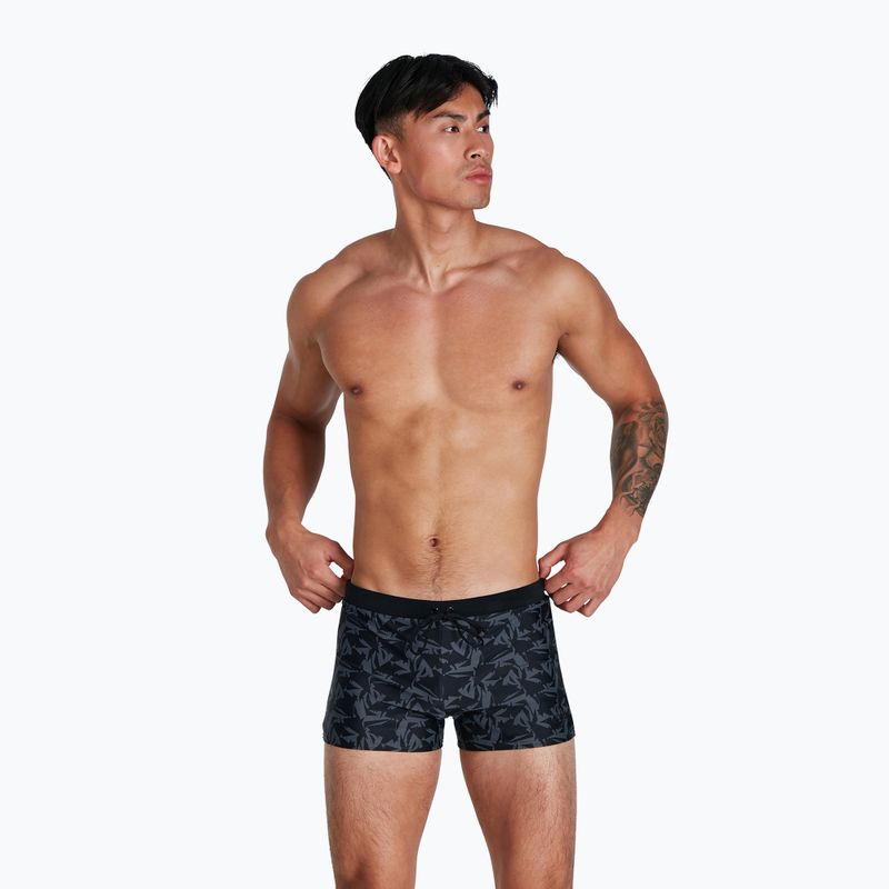 Bokserki pływackie męskie Speedo Valmilton Aquashort black/usa charcoal 5
