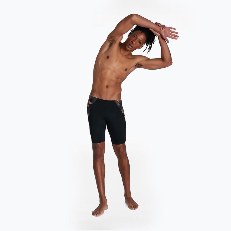 Jammery pływackie męskie Speedo ECO Endurance+ Splice Jammer black/papaya punch/usa charcoal 6