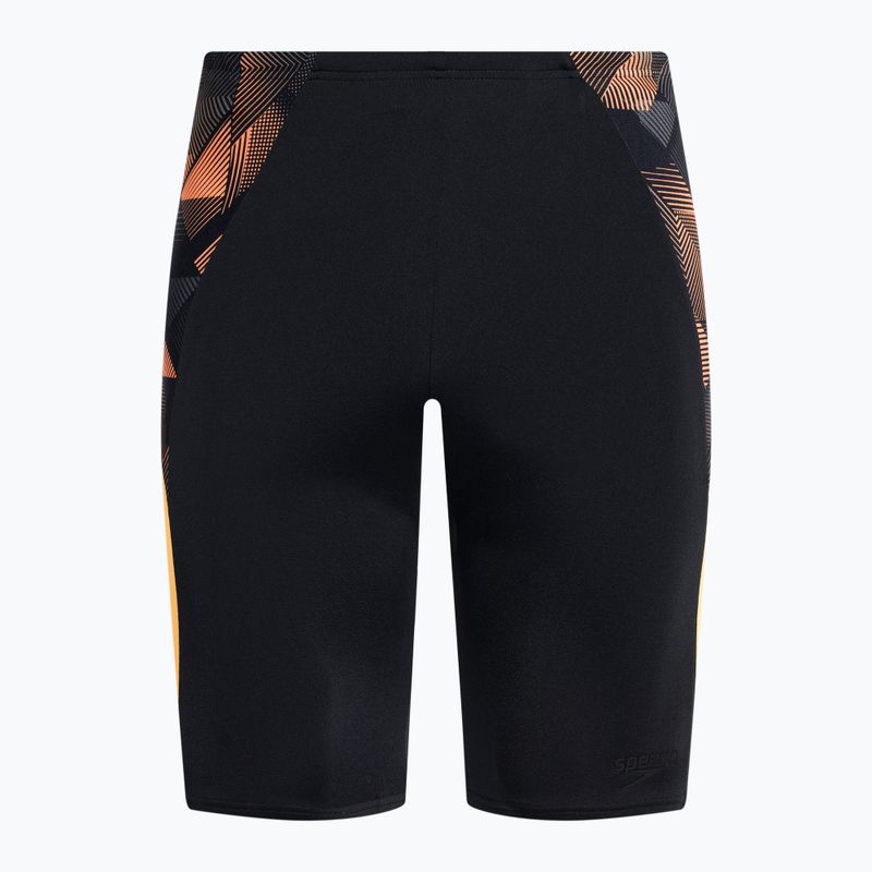 Jammery pływackie męskie Speedo ECO Endurance+ Splice Jammer black/papaya punch/usa charcoal
