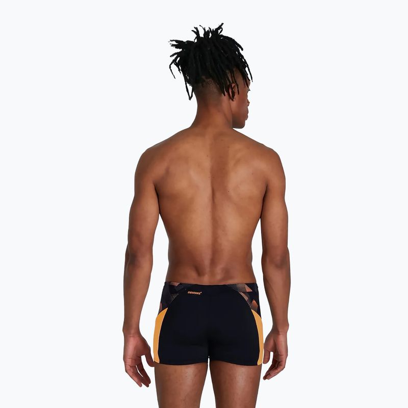 Bokserki pływackie męskie Speedo ECO Endurance+ Splice Aquashort black/papaya punch/usa charcoal 8