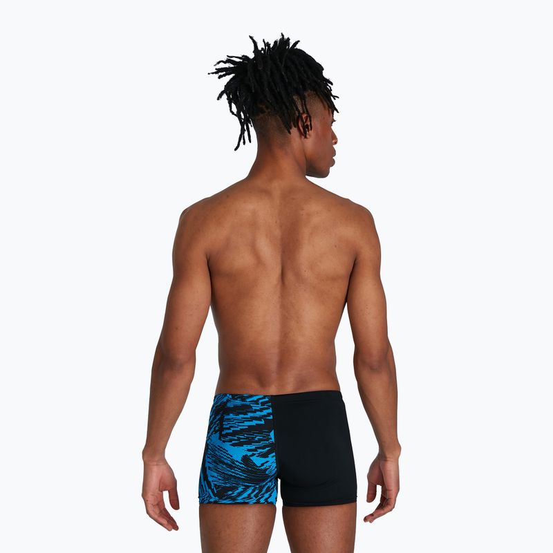 Bokserki pływackie męskie Speedo Allover V-Cut Aquashort black 5