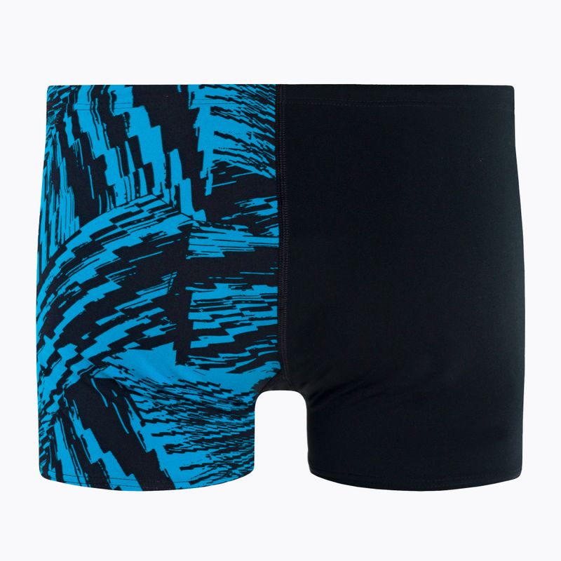 Bokserki pływackie męskie Speedo Allover V-Cut Aquashort black 2
